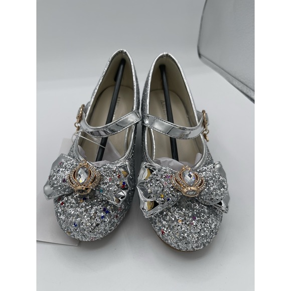 Other - Little Kid Girl Glitter Princess‎ Low Heel Fancy Party Dress Up Shoes Size 9